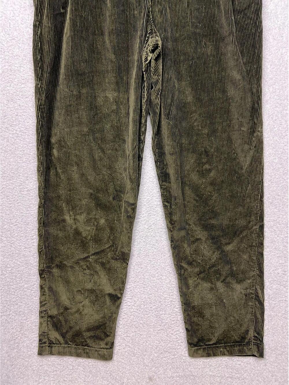 Vintage Jones New York Corduroy Pleated Straight Leg High Rise Pants Womens 14 - Picture 4 of 11